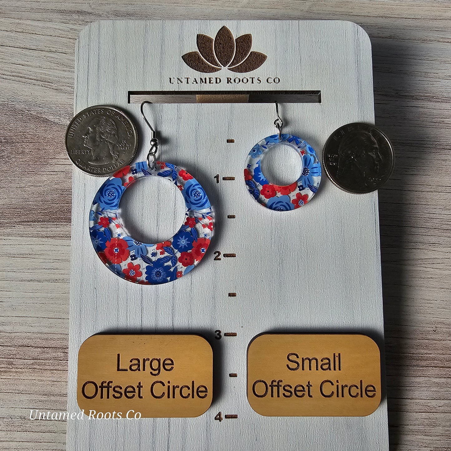 Patriotic Floral Earrings (8 styles)