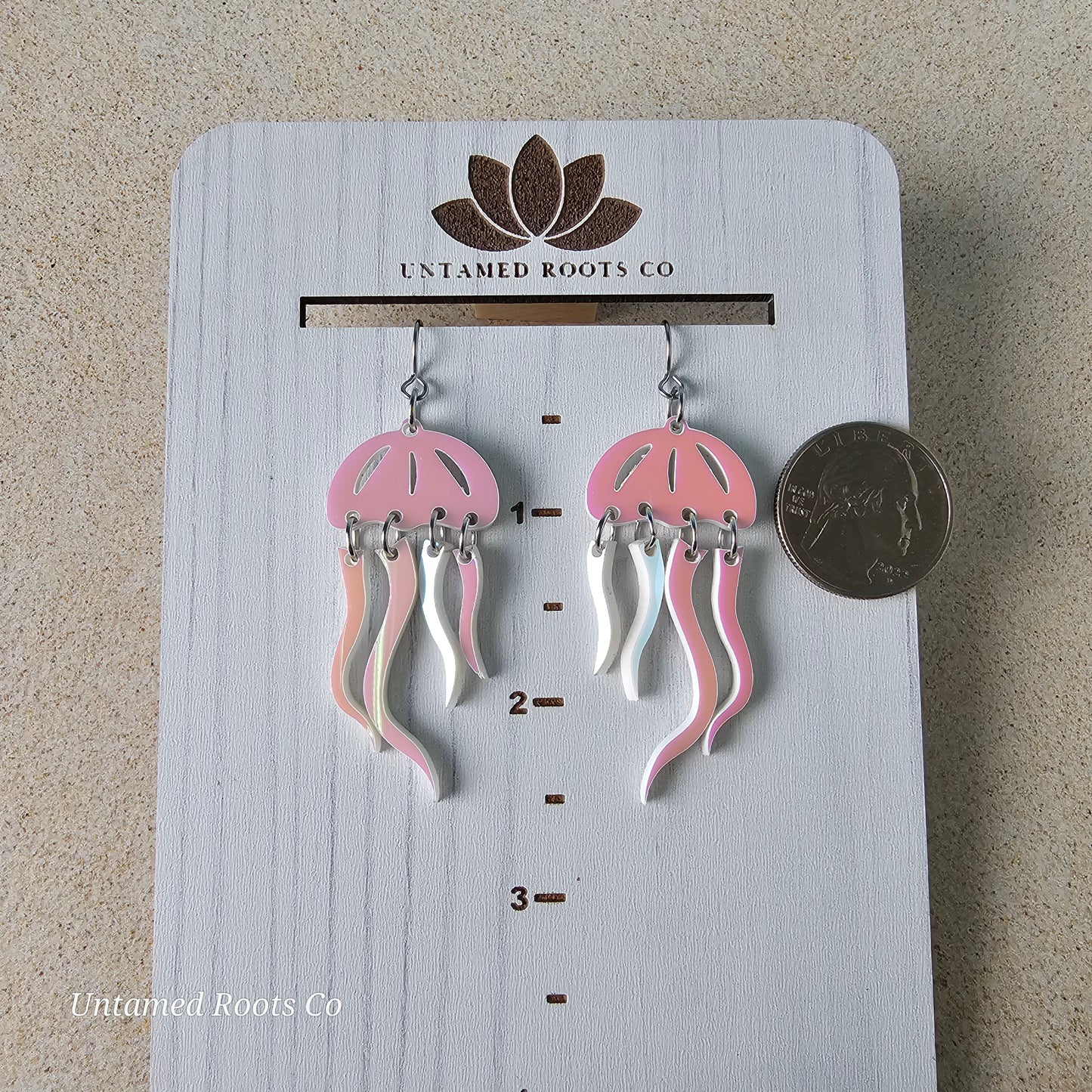 Jellyfish Earrings (Pink Iridescent)