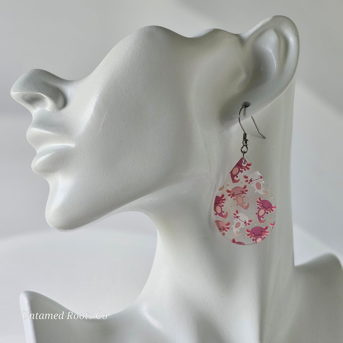 Axolotl Print Earrings (8 styles)