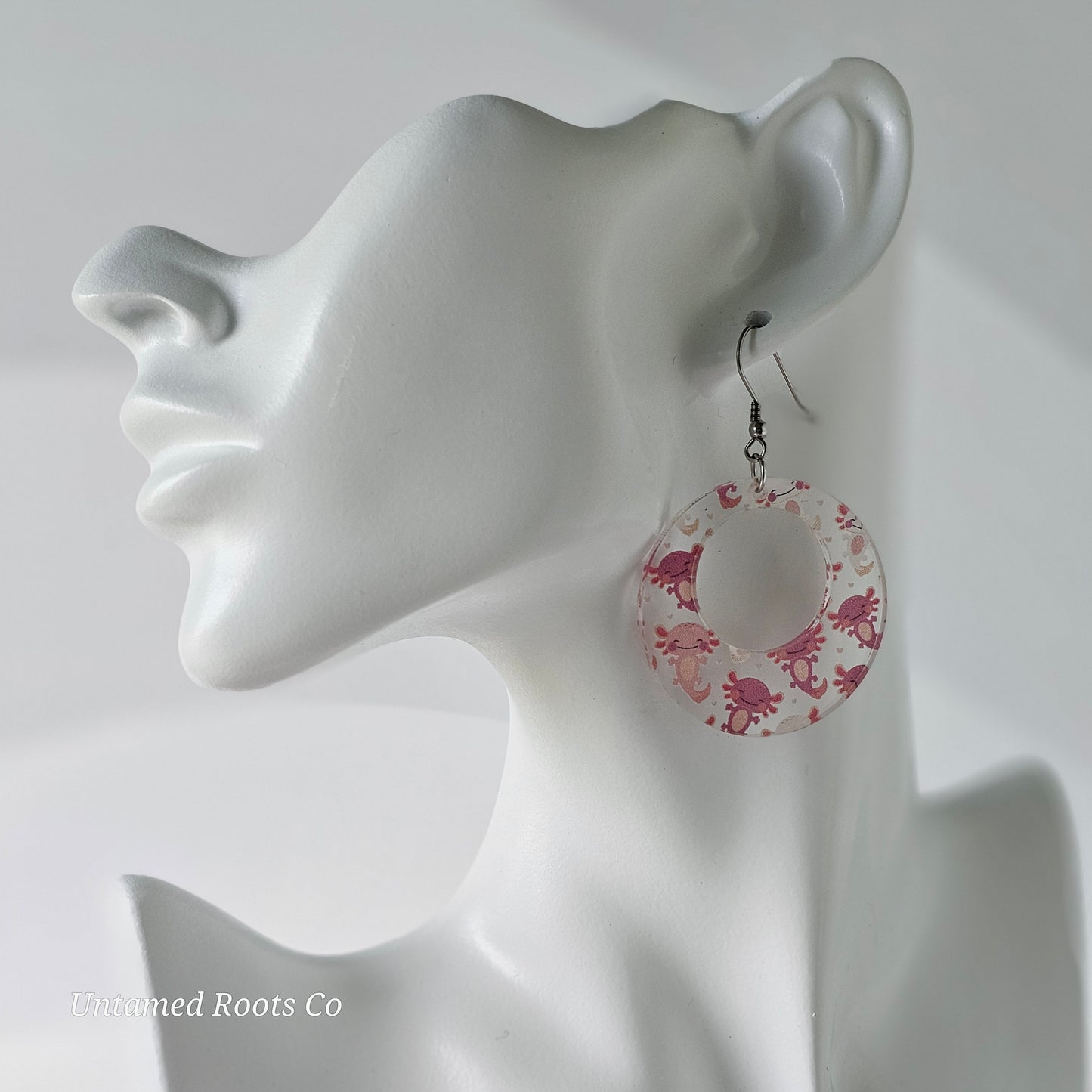 Axolotl Print Earrings (8 styles)