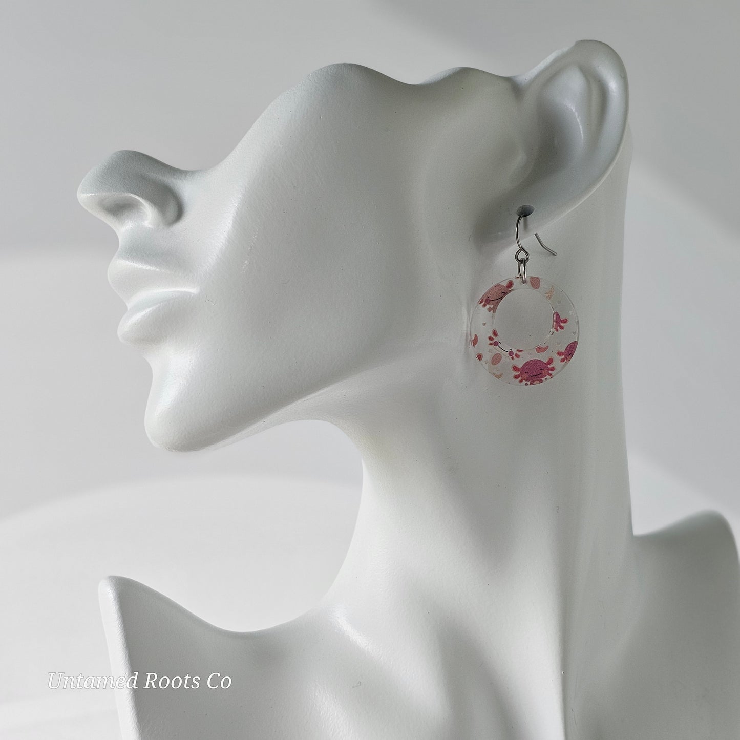 Axolotl Print Earrings (8 styles)