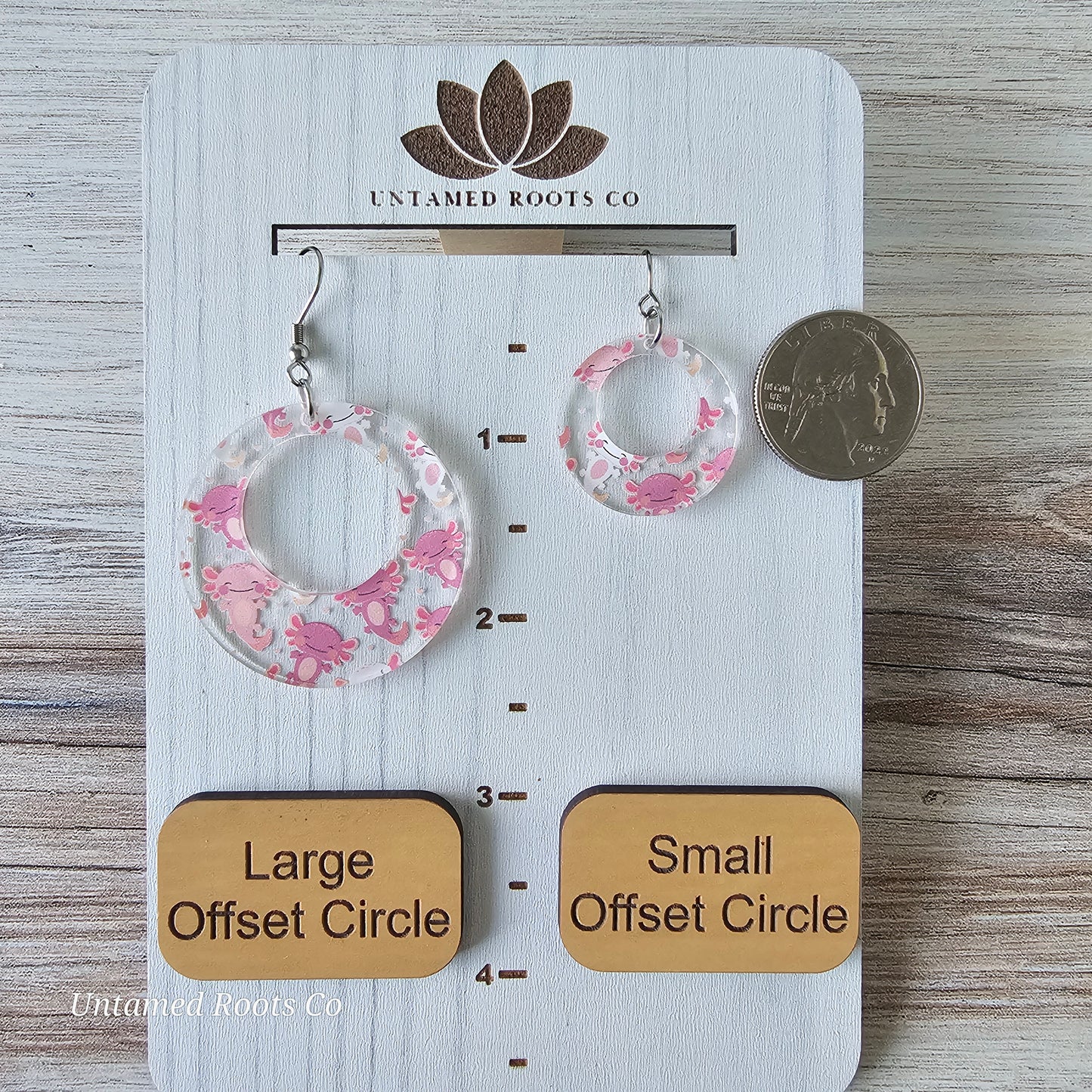 Axolotl Print Earrings (8 styles)