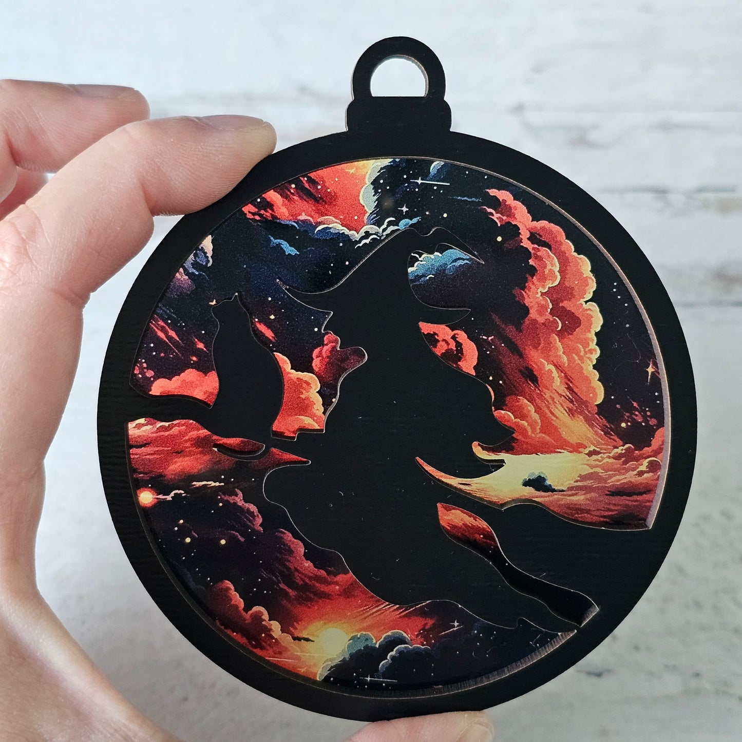 Witch Suncatcher Ornament - Translucent Apocalypse