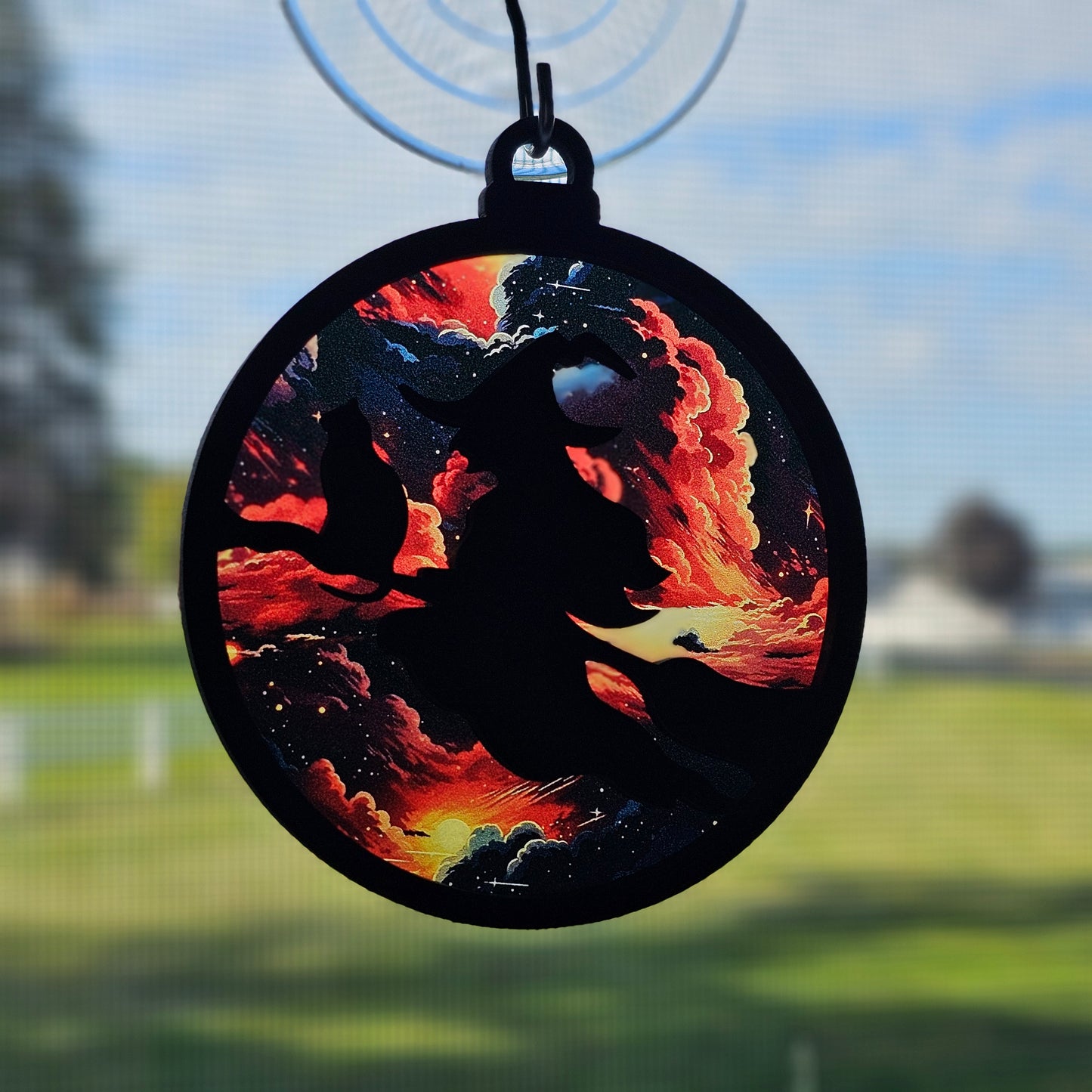 Witch Suncatcher Ornament - Translucent Apocalypse