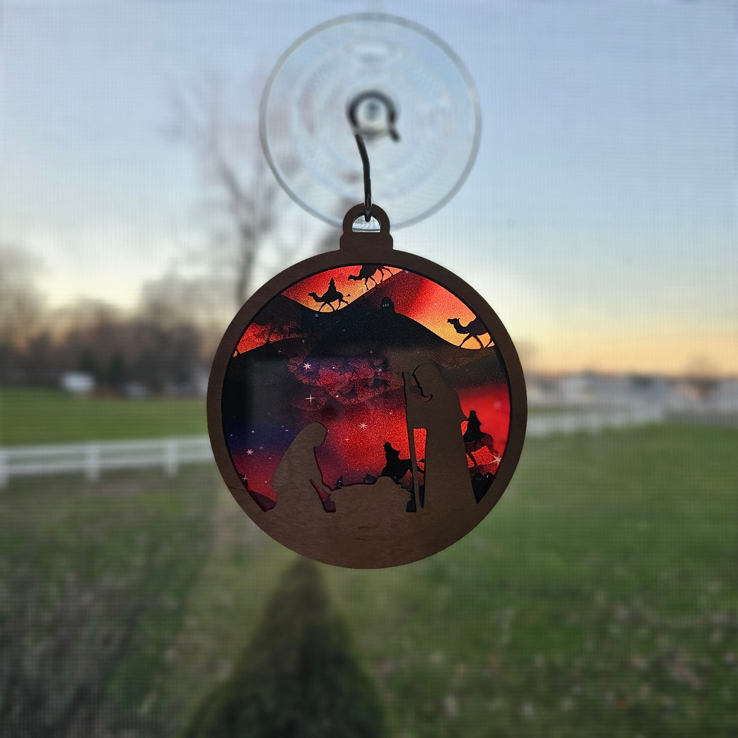 Nativity Ornament Suncatcher - Translucent Wise Men