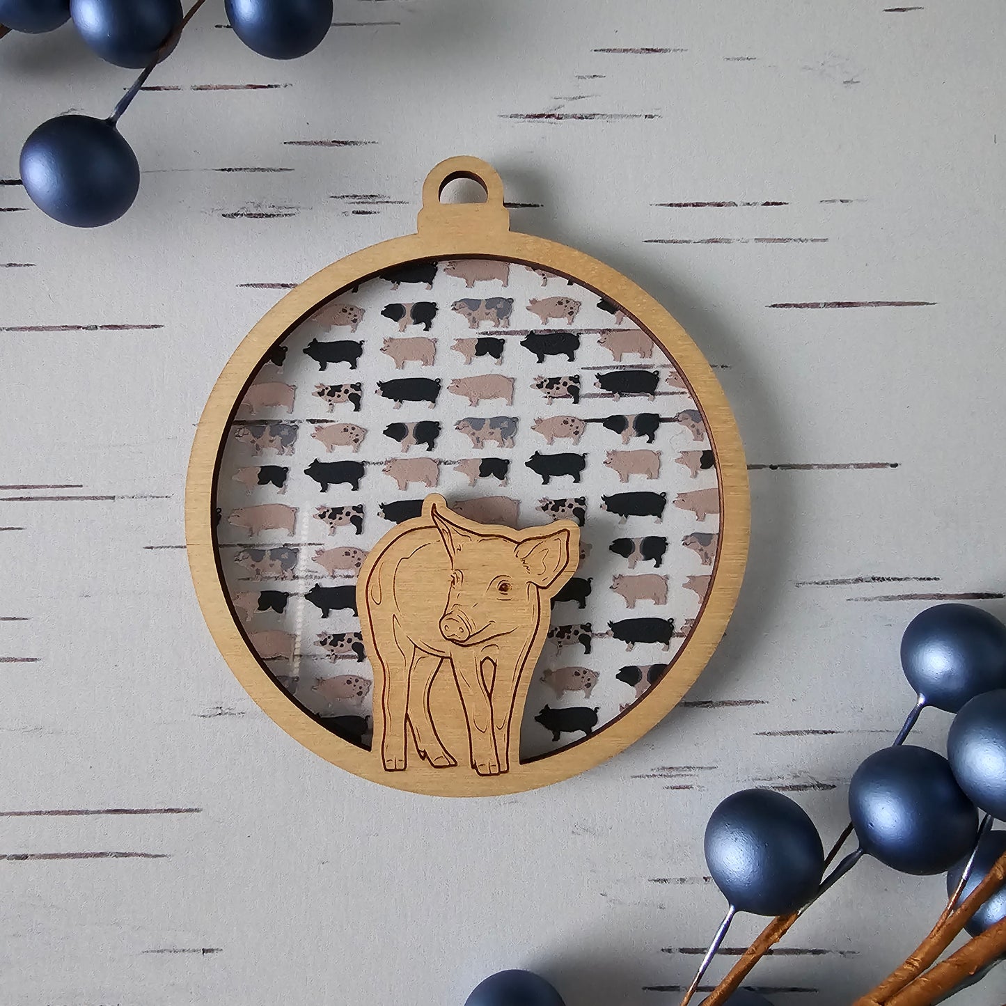 Pig Suncatcher Ornament - Translucent Pigs