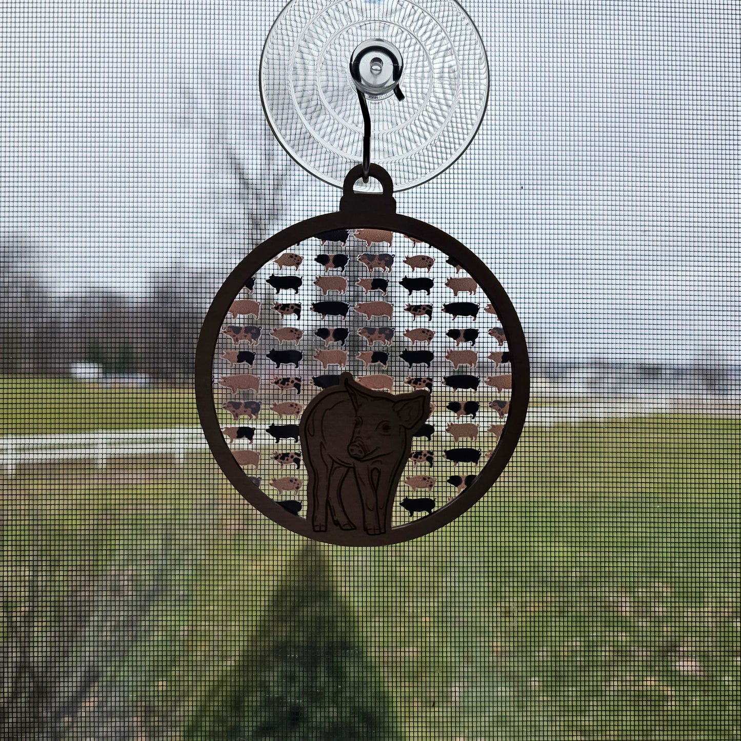 Pig Suncatcher Ornament - Translucent Pigs