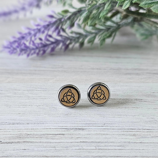 Trinity Knot Stud Earrings