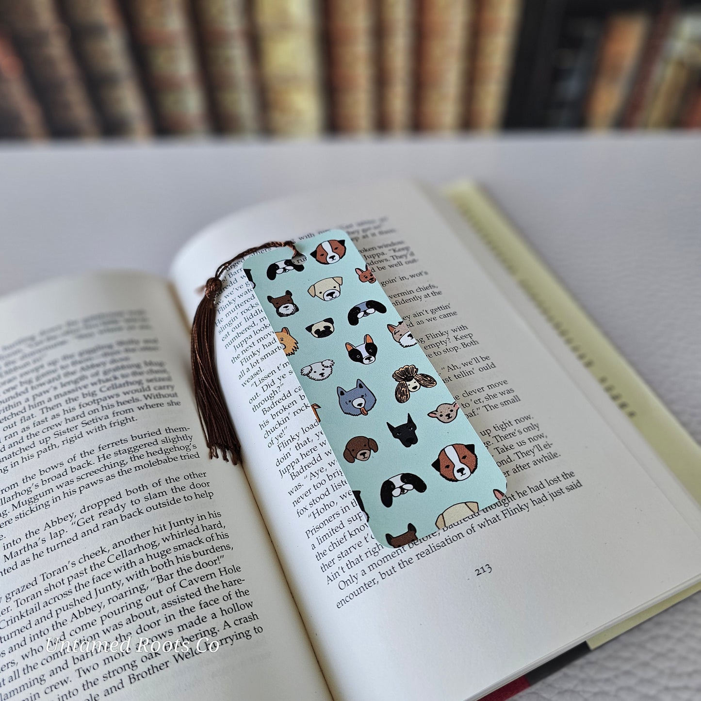 Dog Print Flexible Bookmark