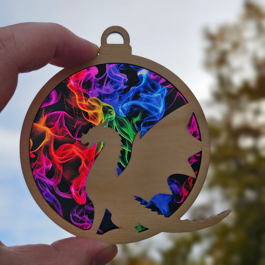 Dragon- Colorful Flames