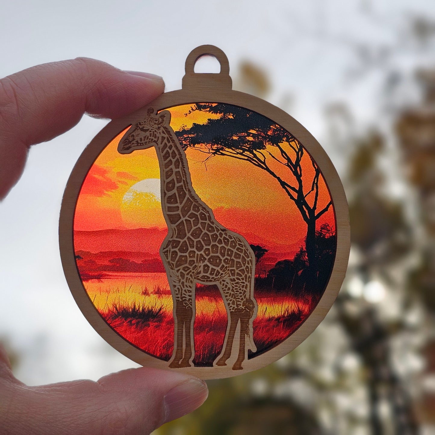 Giraffe- Savanna Sunset