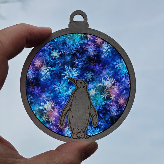 Penguin- Watercolor Snowflake (Limited Run)