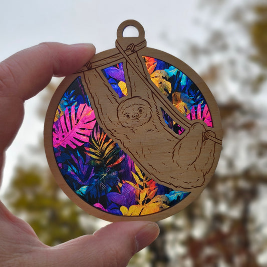 Sloth- Colorful Rainforest