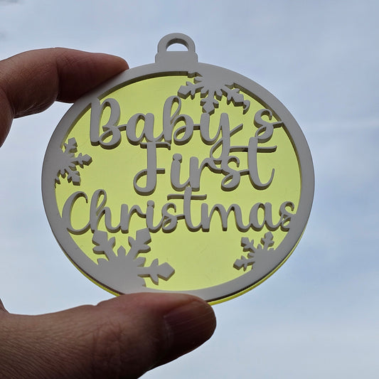 Baby's First Christmas- Frosted Yellow