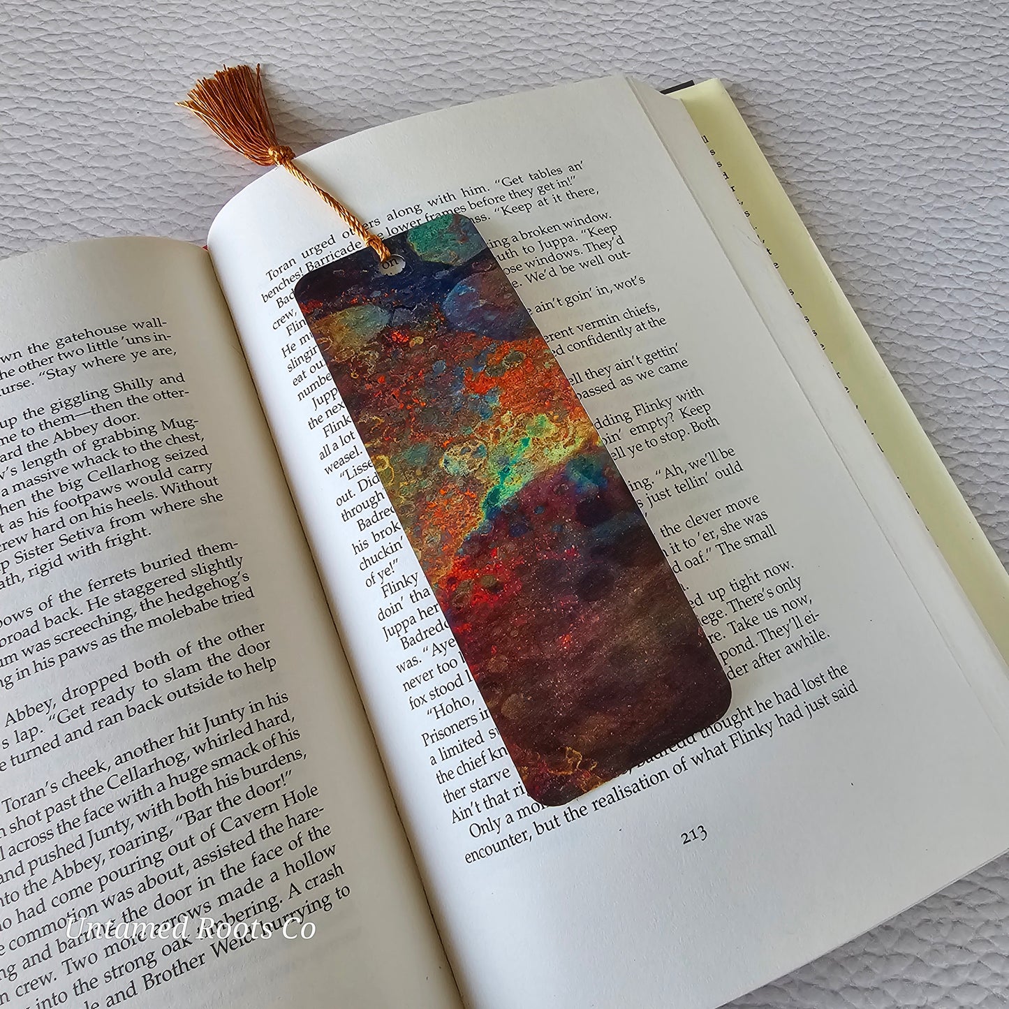 Oil Slick Flexible Bookmark