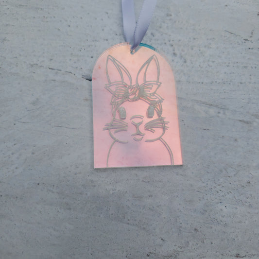 Bunny Suncatcher/Basket Tag