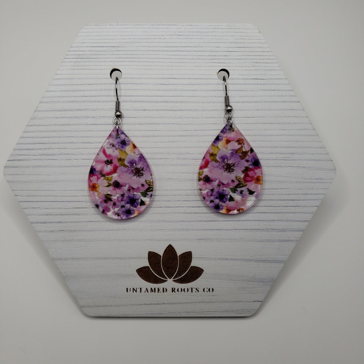 Pink Floral Earrings (8 styles)