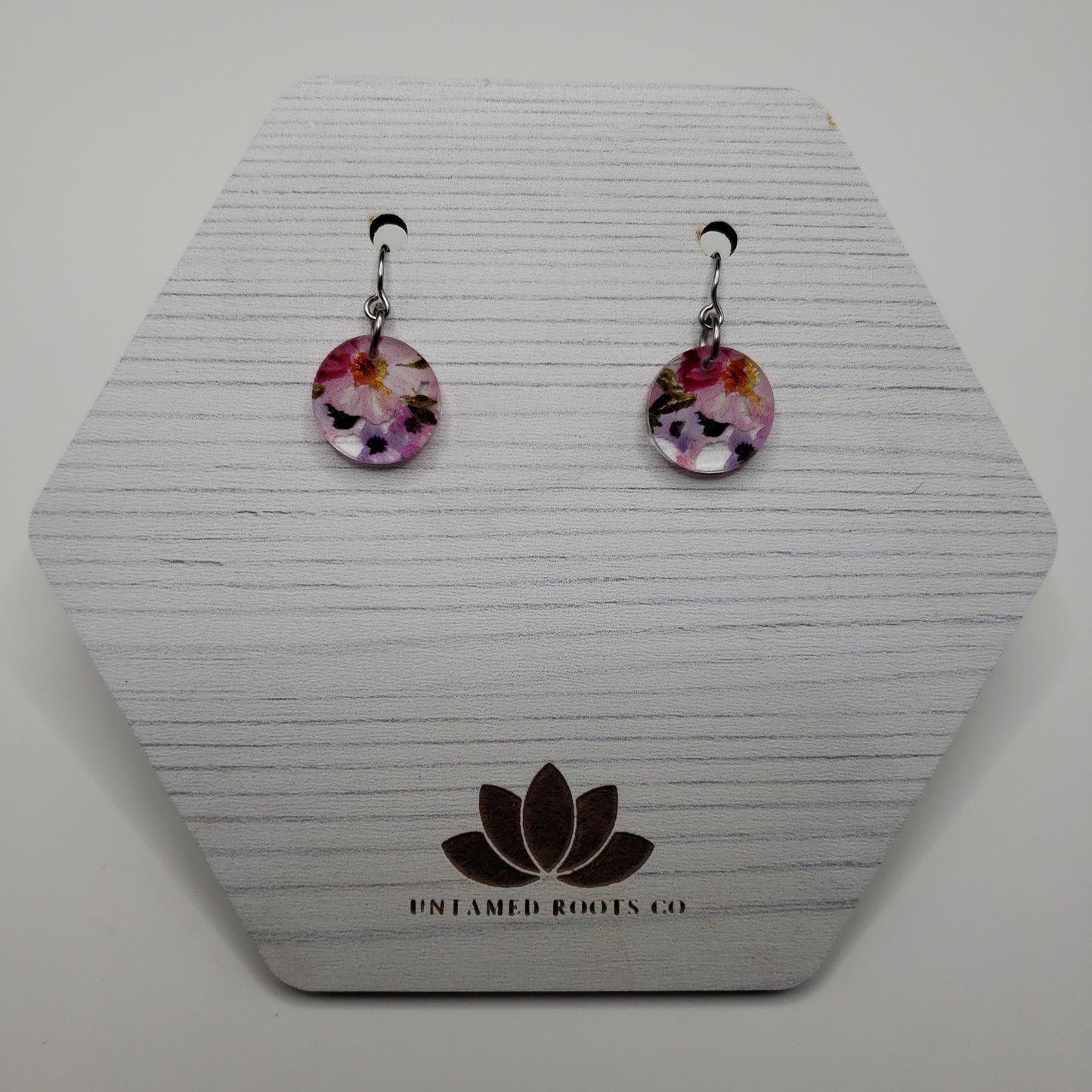 Pink Floral Earrings (8 styles)