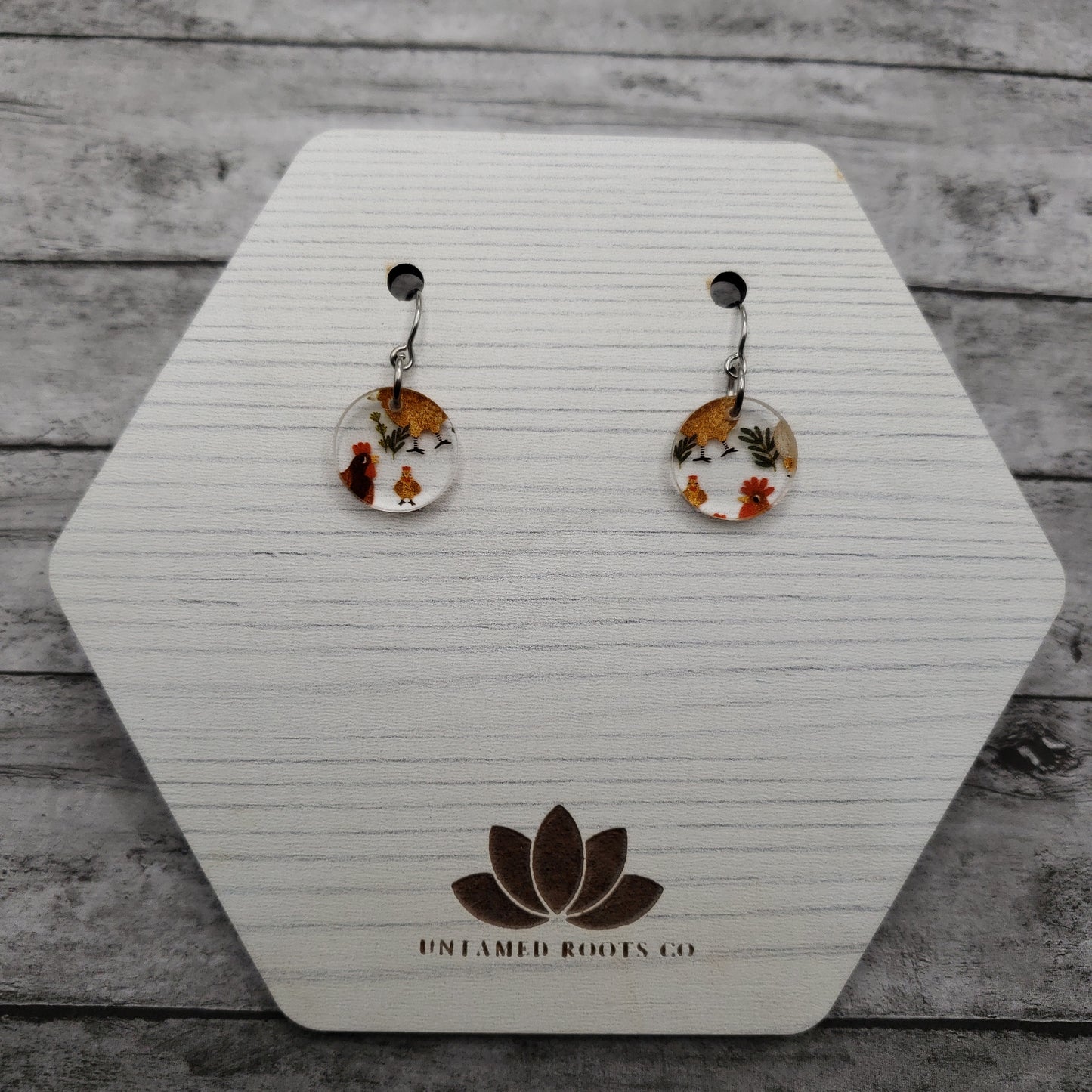 Chicken Print Earrings (8 styles)