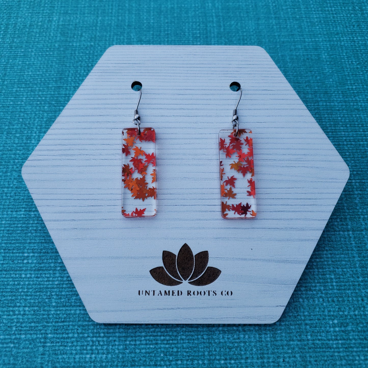 Orange Falling Leaf Earrings (8 styles)