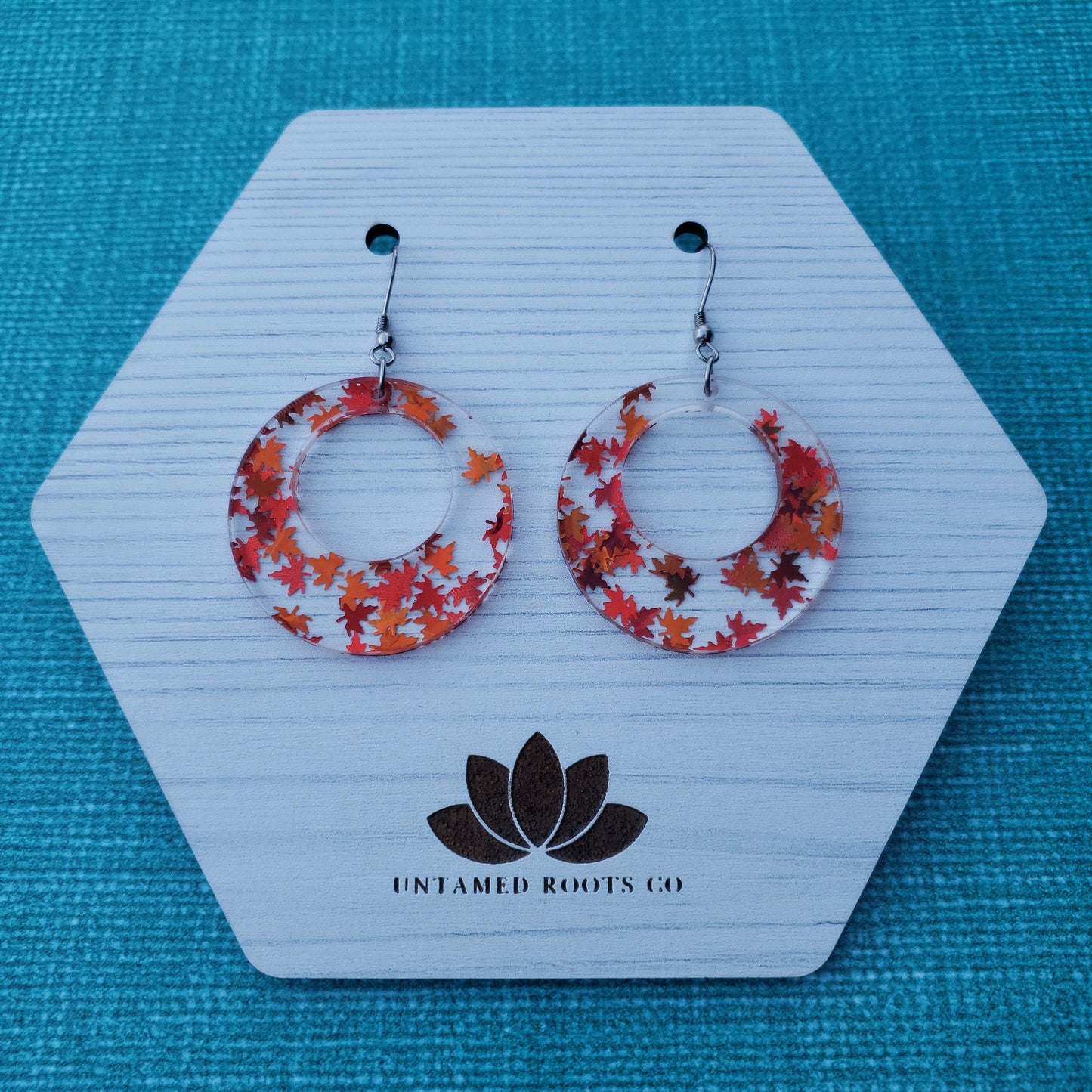 Orange Falling Leaf Earrings (8 styles)