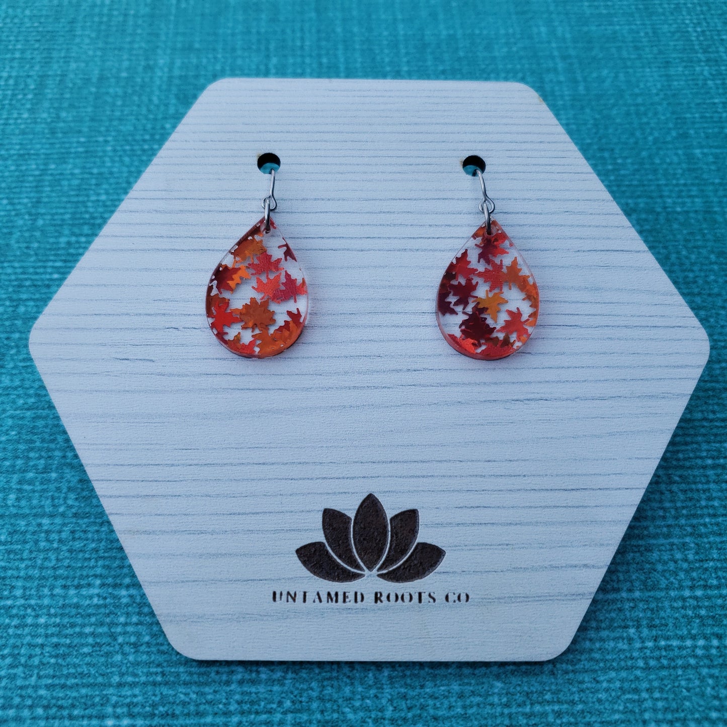 Orange Falling Leaf Earrings (8 styles)