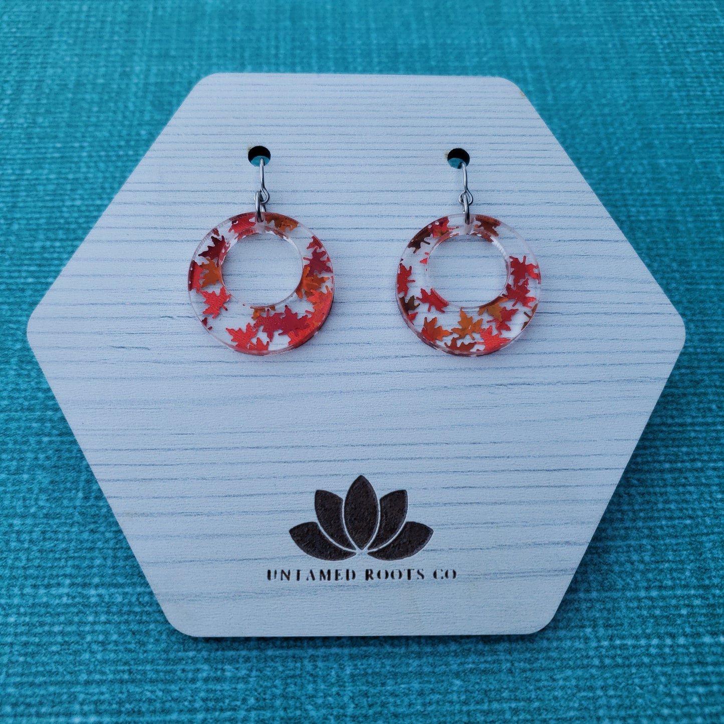 Orange Falling Leaf Earrings (8 styles)