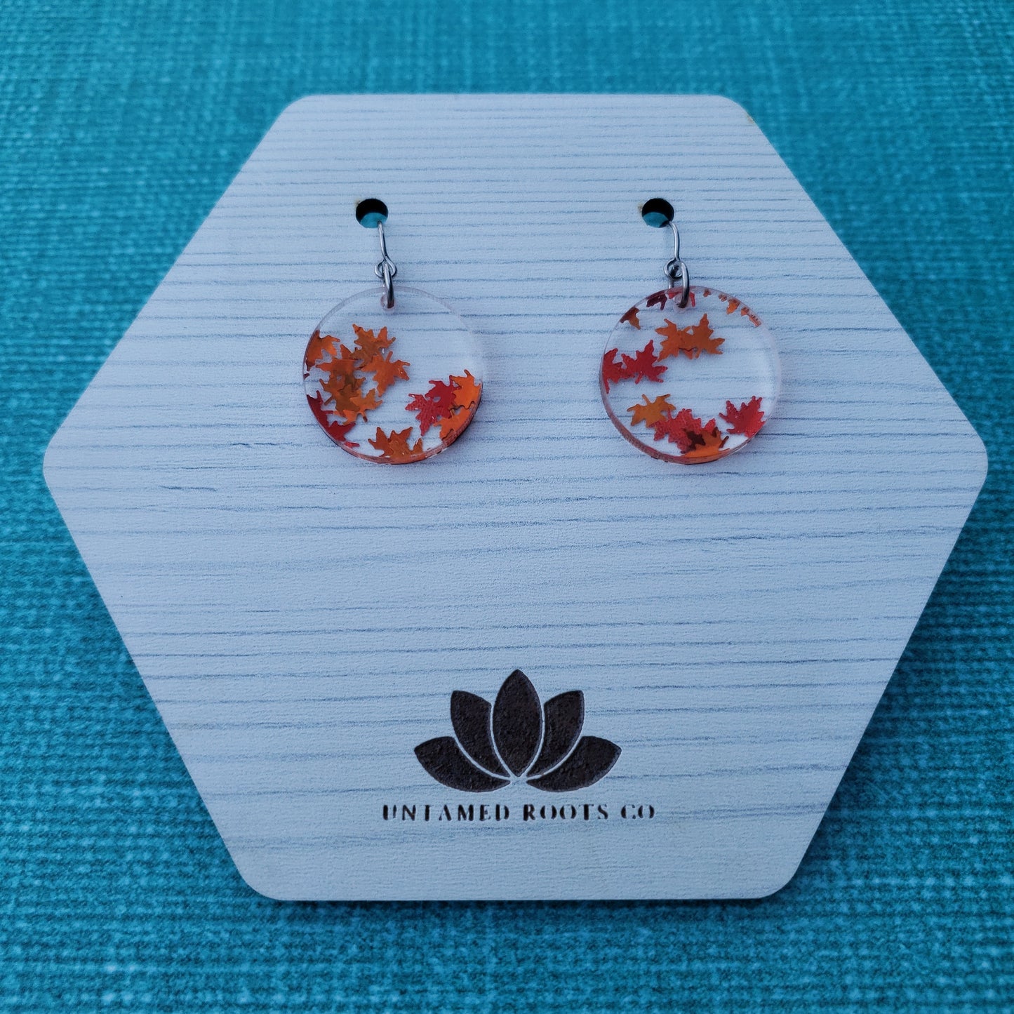 Orange Falling Leaf Earrings (8 styles)