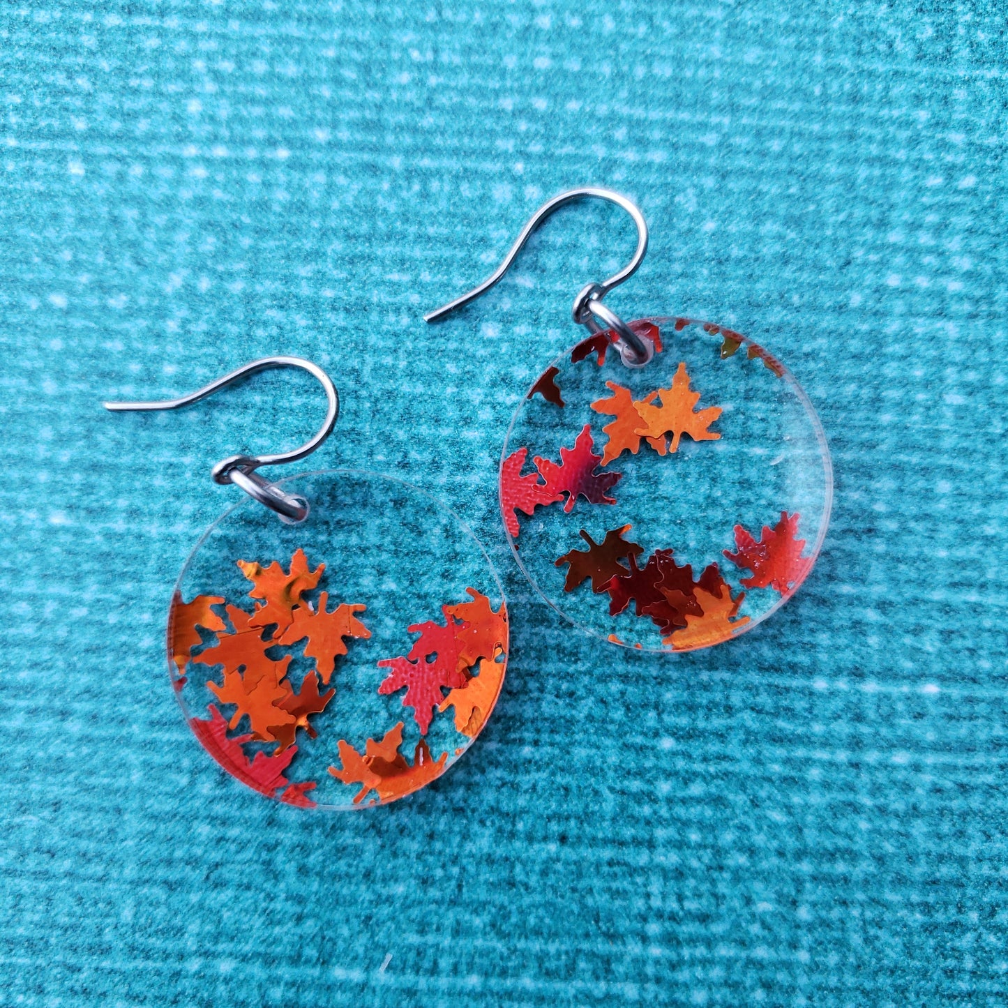 Orange Falling Leaf Earrings (8 styles)