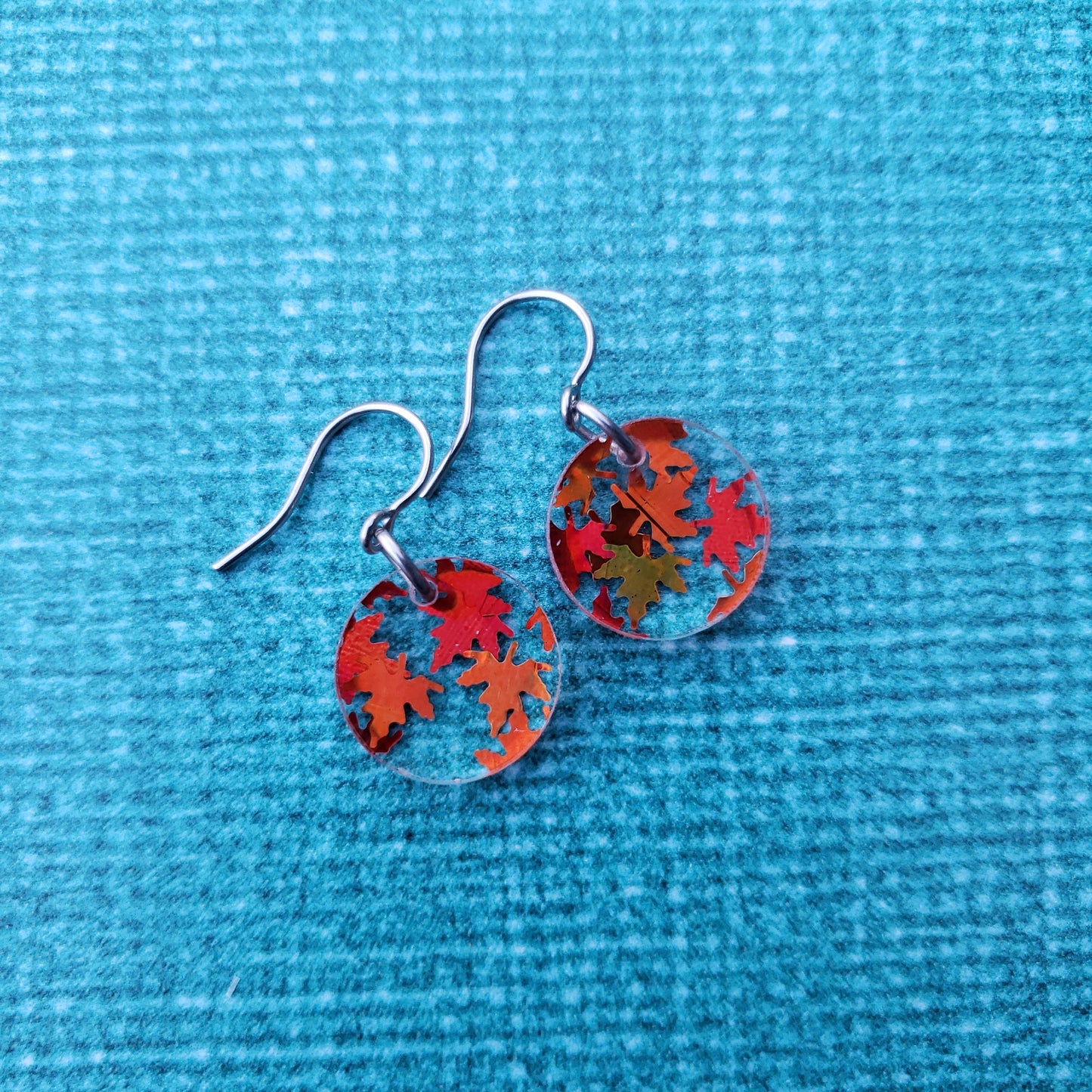 Orange Falling Leaf Earrings (8 styles)