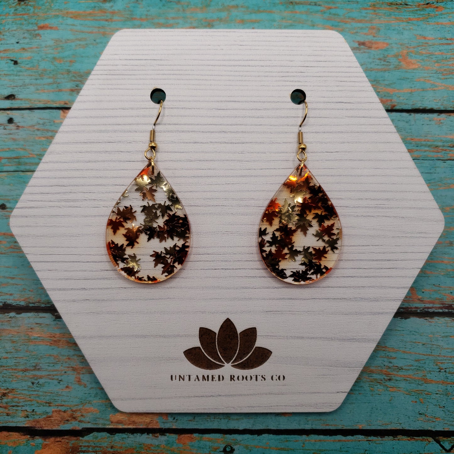 Golden Falling Leaf Earrings (8 styles)