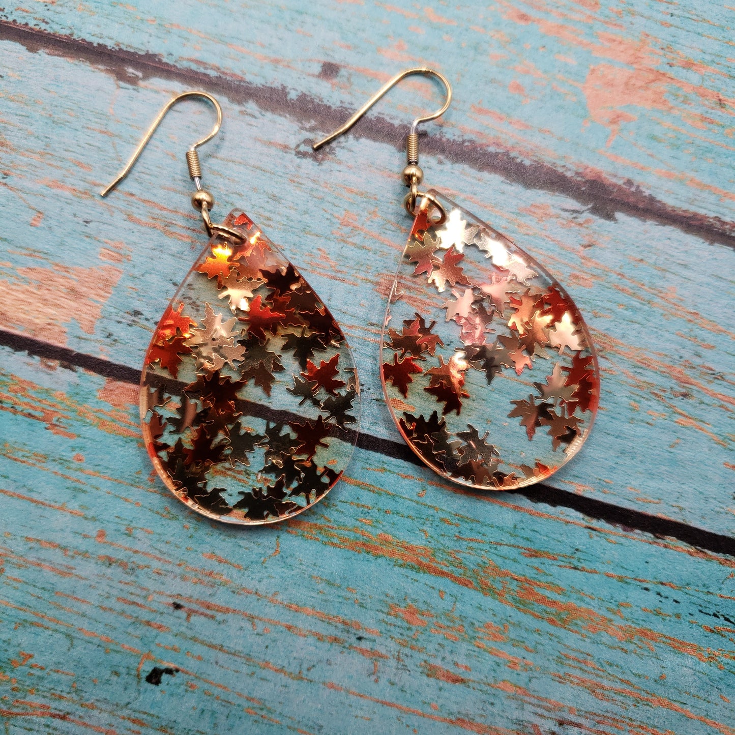 Golden Falling Leaf Earrings (8 styles)