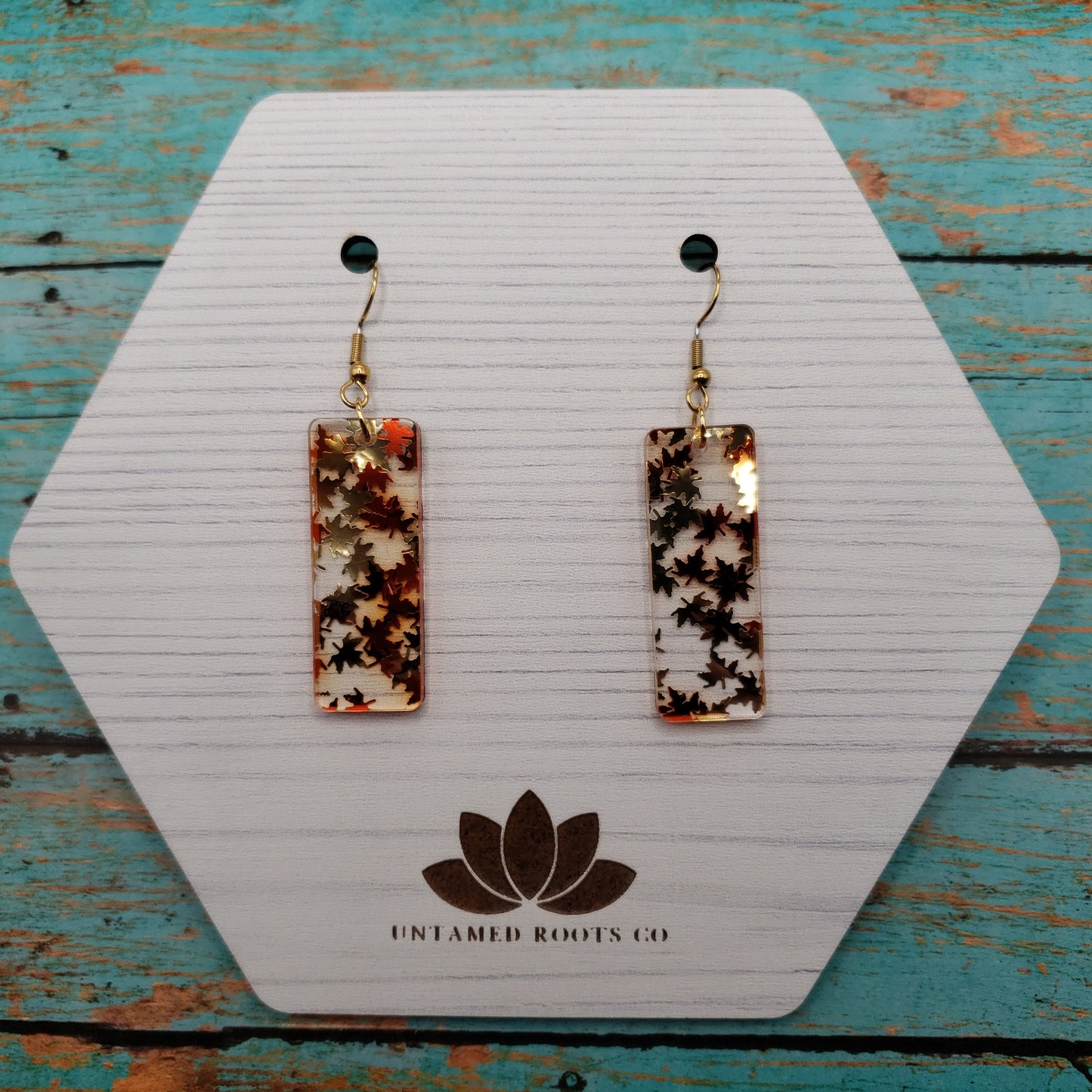 Golden Falling Leaf Earrings (8 styles)