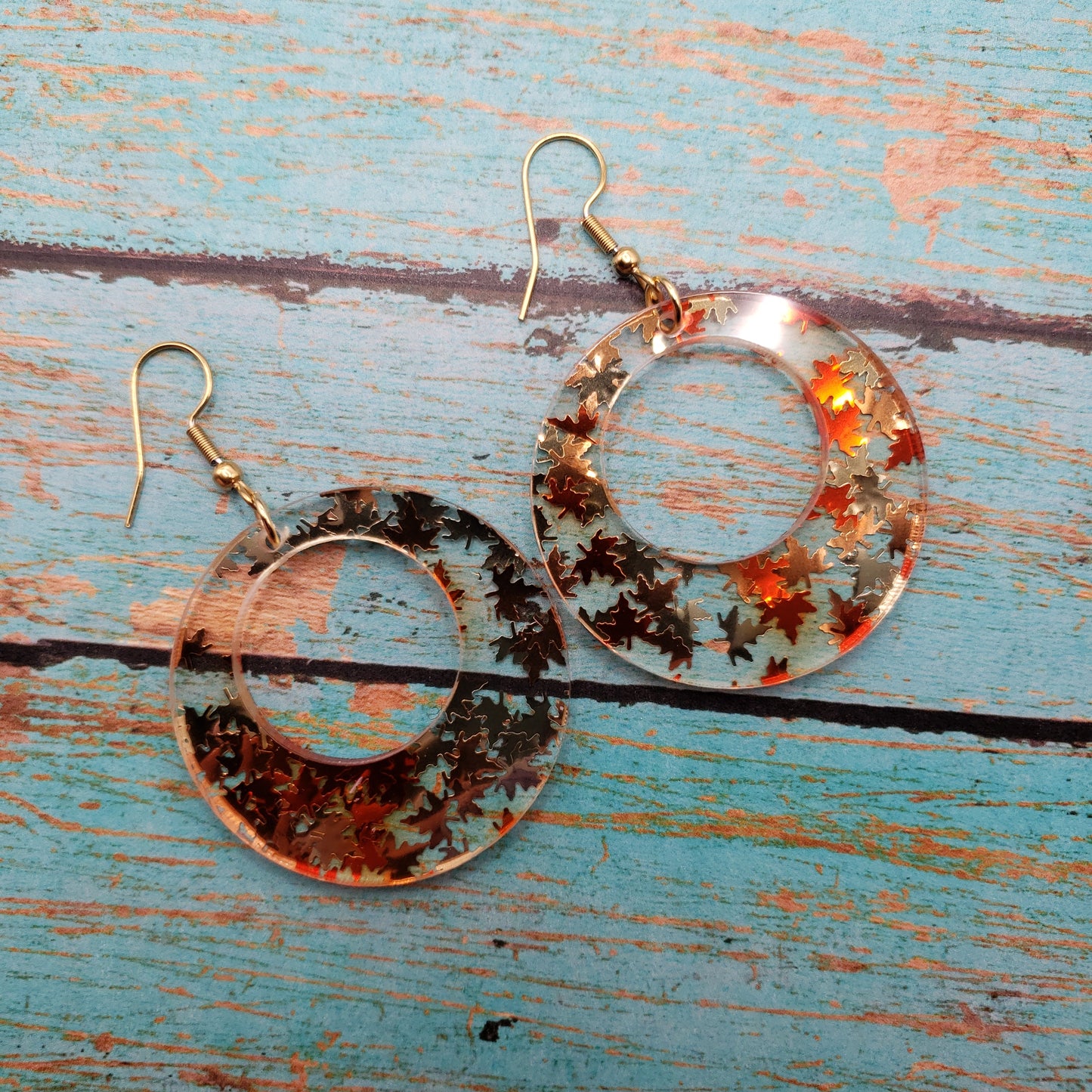 Golden Falling Leaf Earrings (8 styles)