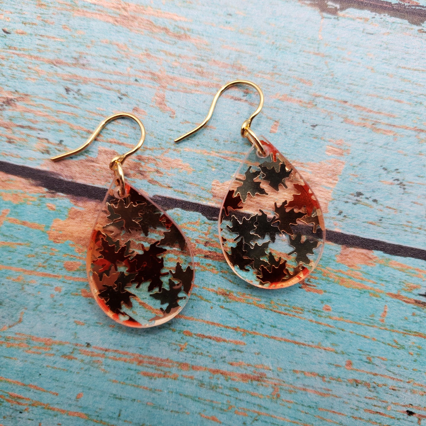 Golden Falling Leaf Earrings (8 styles)