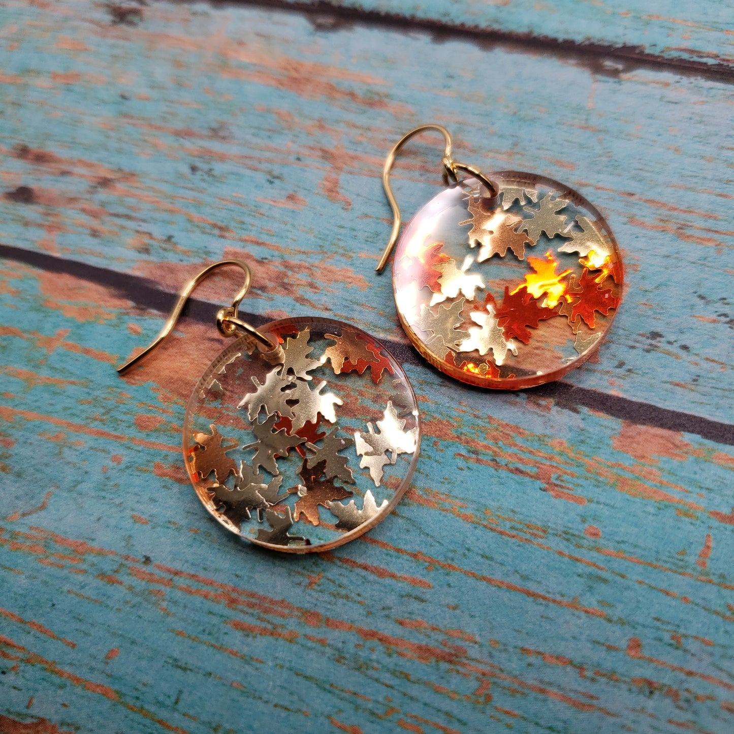 Golden Falling Leaf Earrings (8 styles)