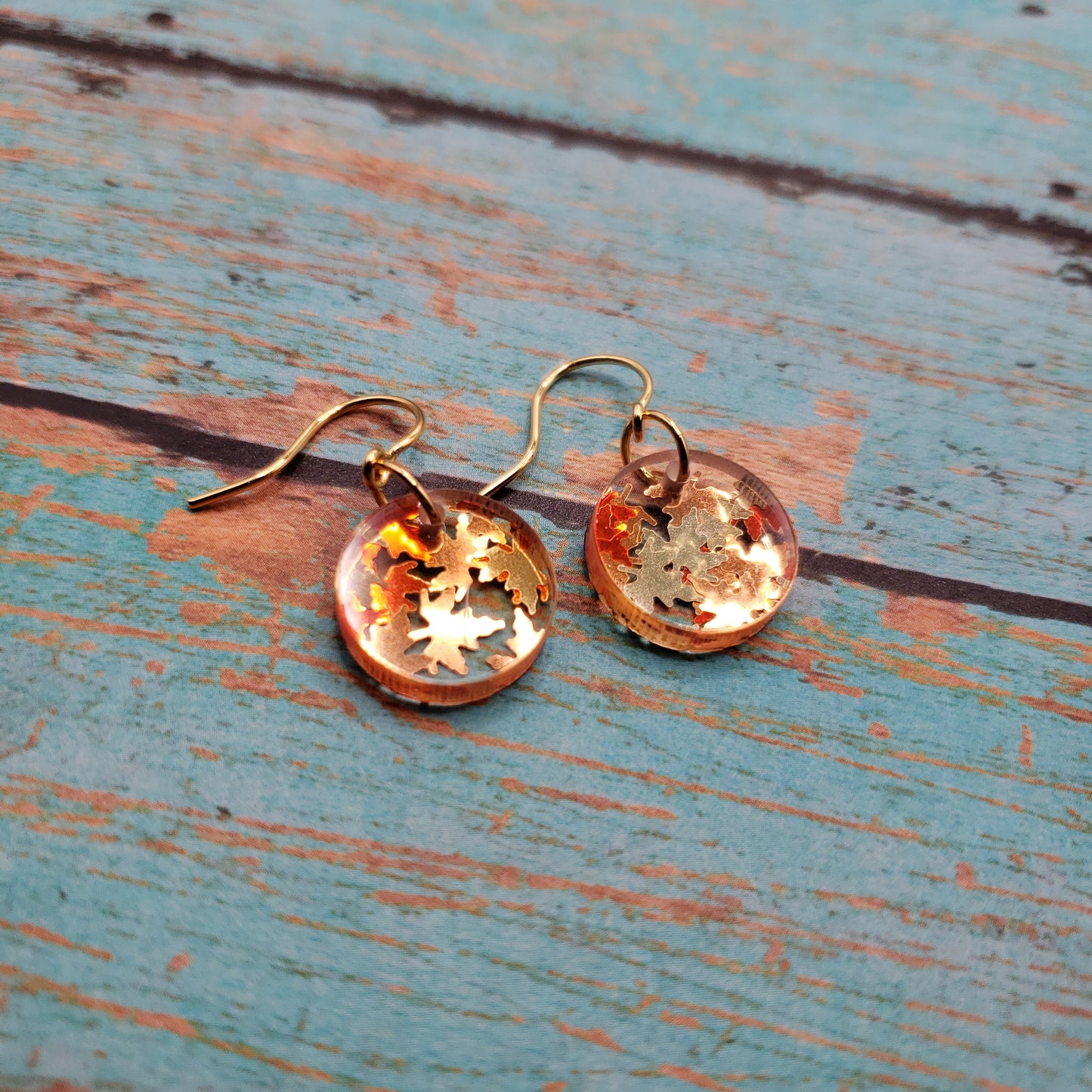 Golden Falling Leaf Earrings (8 styles)