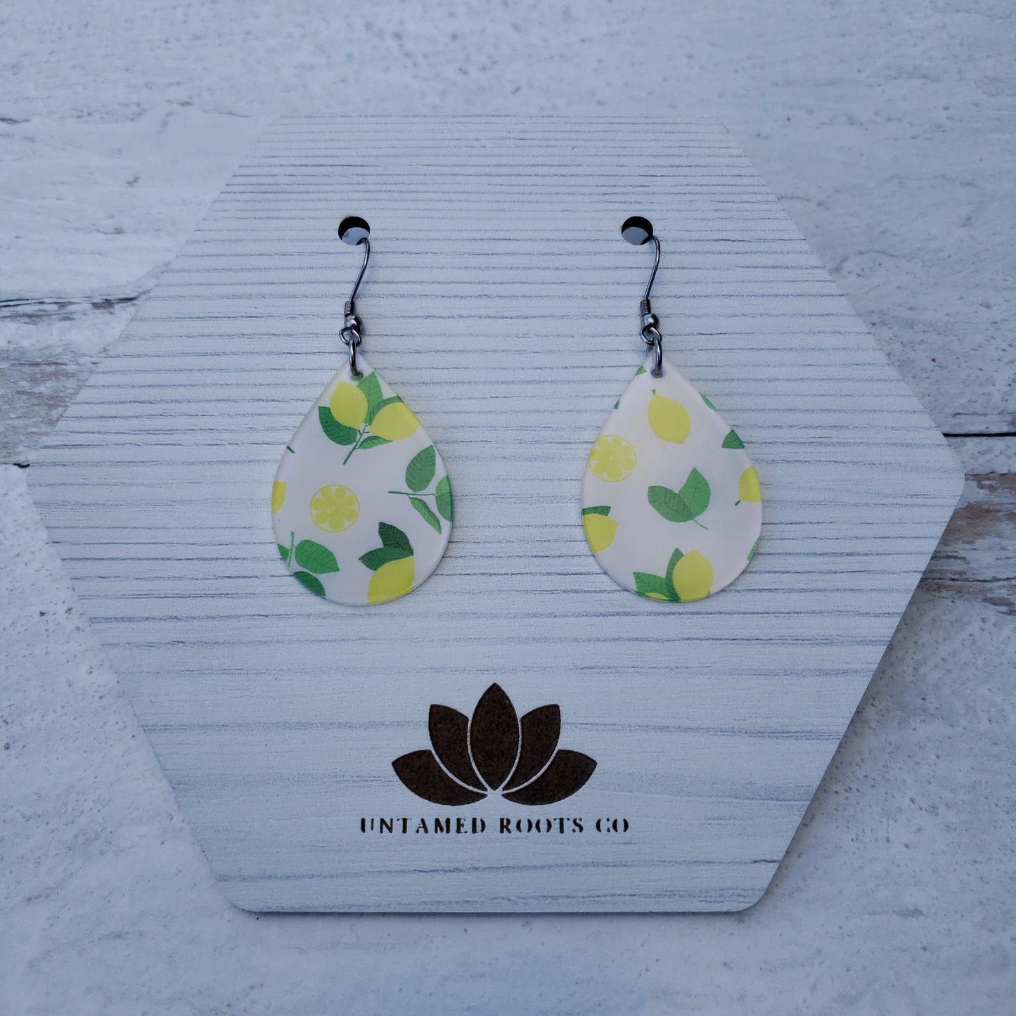 Lemon Print Earrings (8 styles)