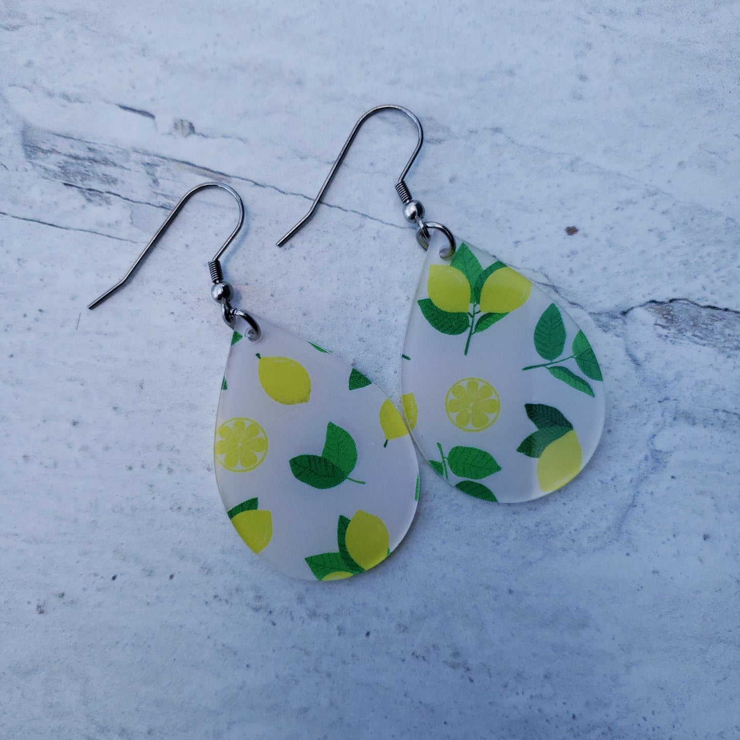 Lemon Print Earrings (8 styles)