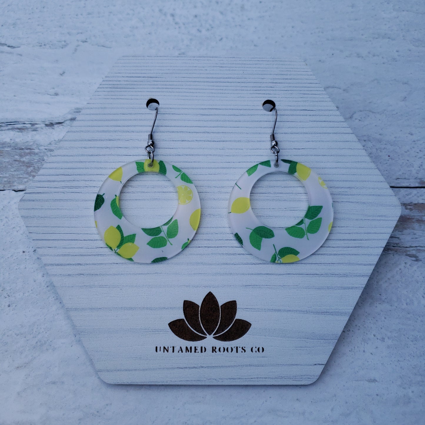 Lemon Print Earrings (8 styles)