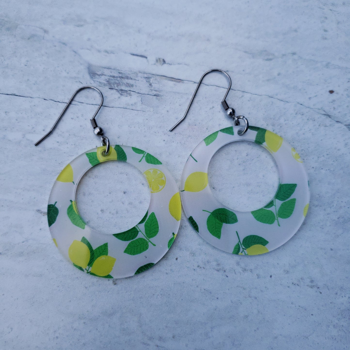 Lemon Print Earrings (8 styles)