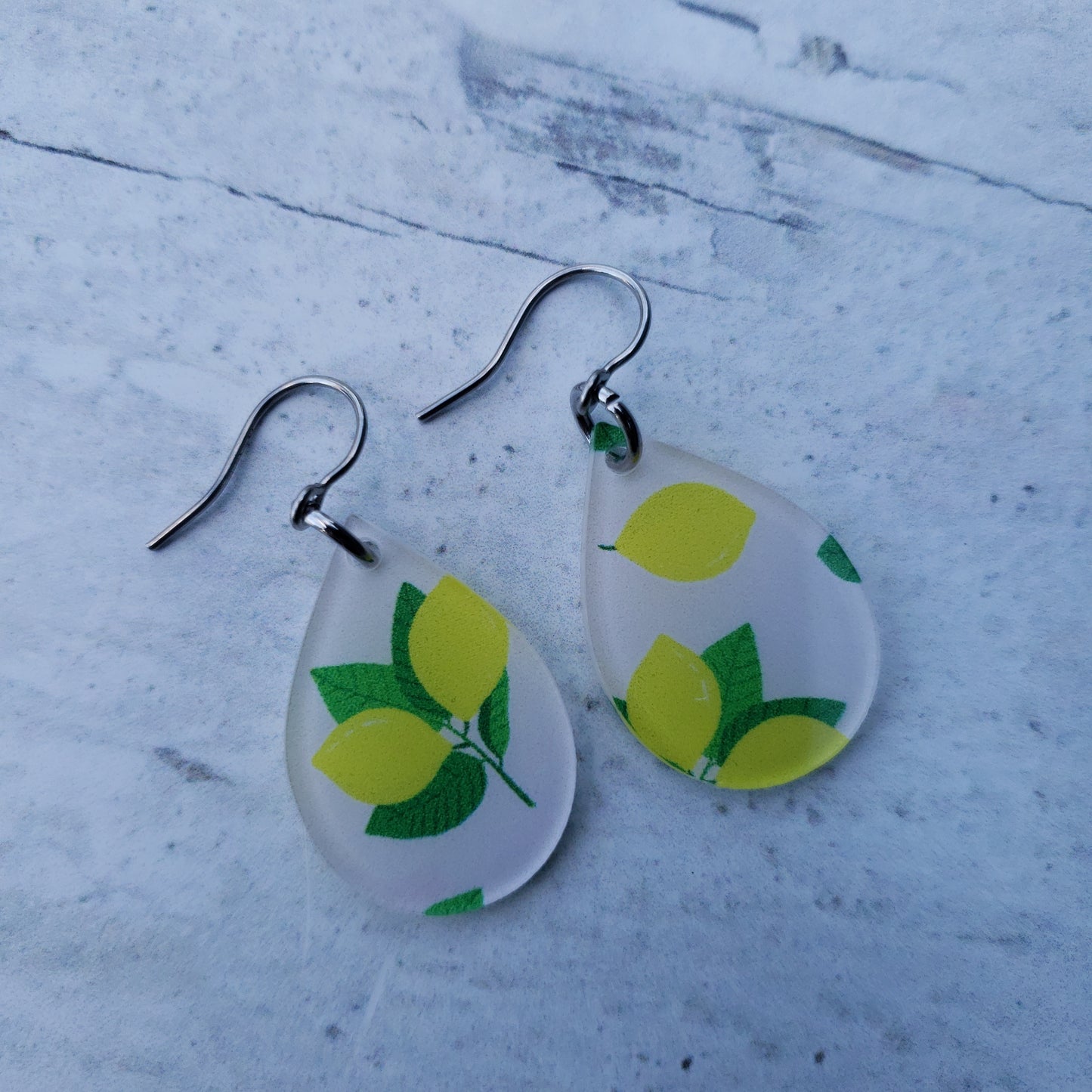 Lemon Print Earrings (8 styles)