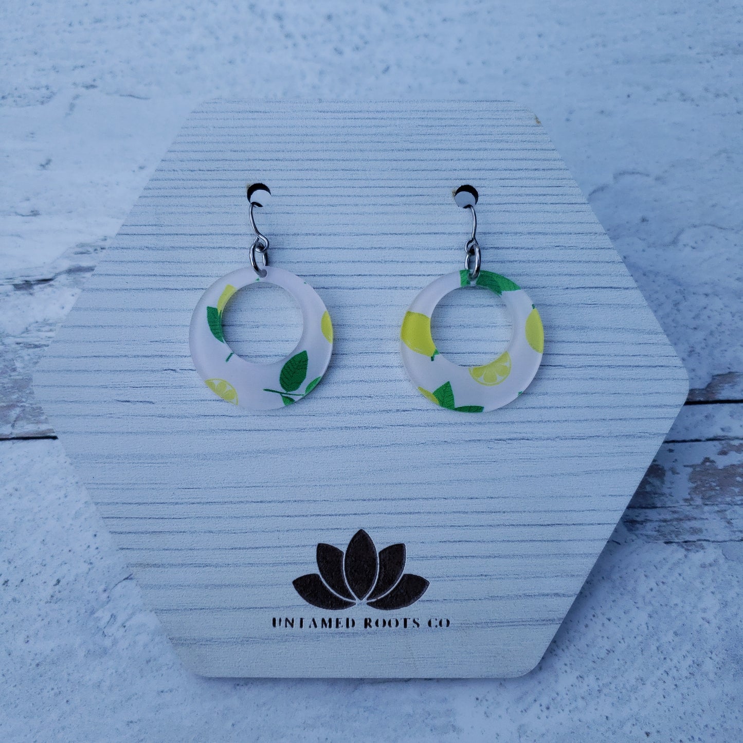 Lemon Print Earrings (8 styles)