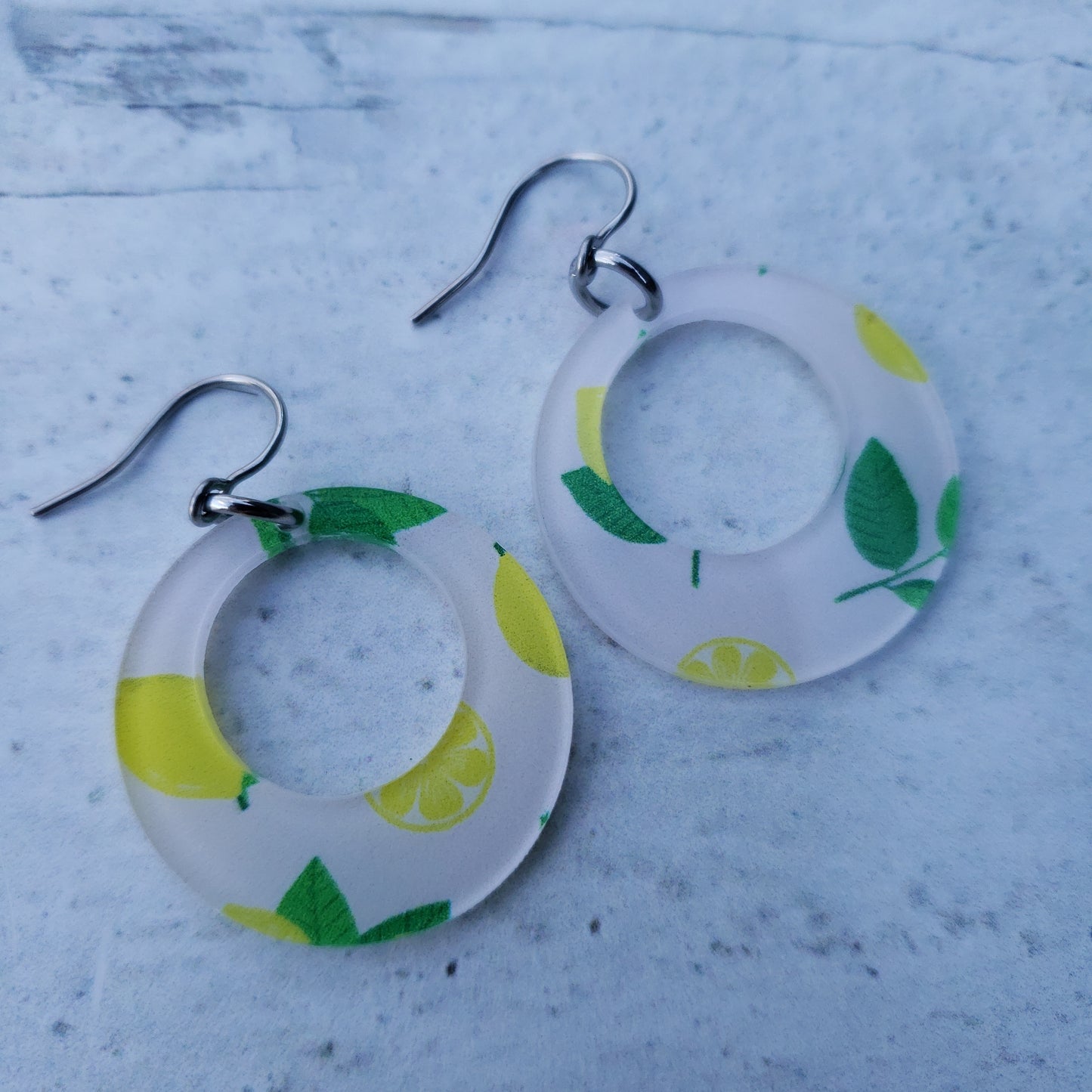 Lemon Print Earrings (8 styles)