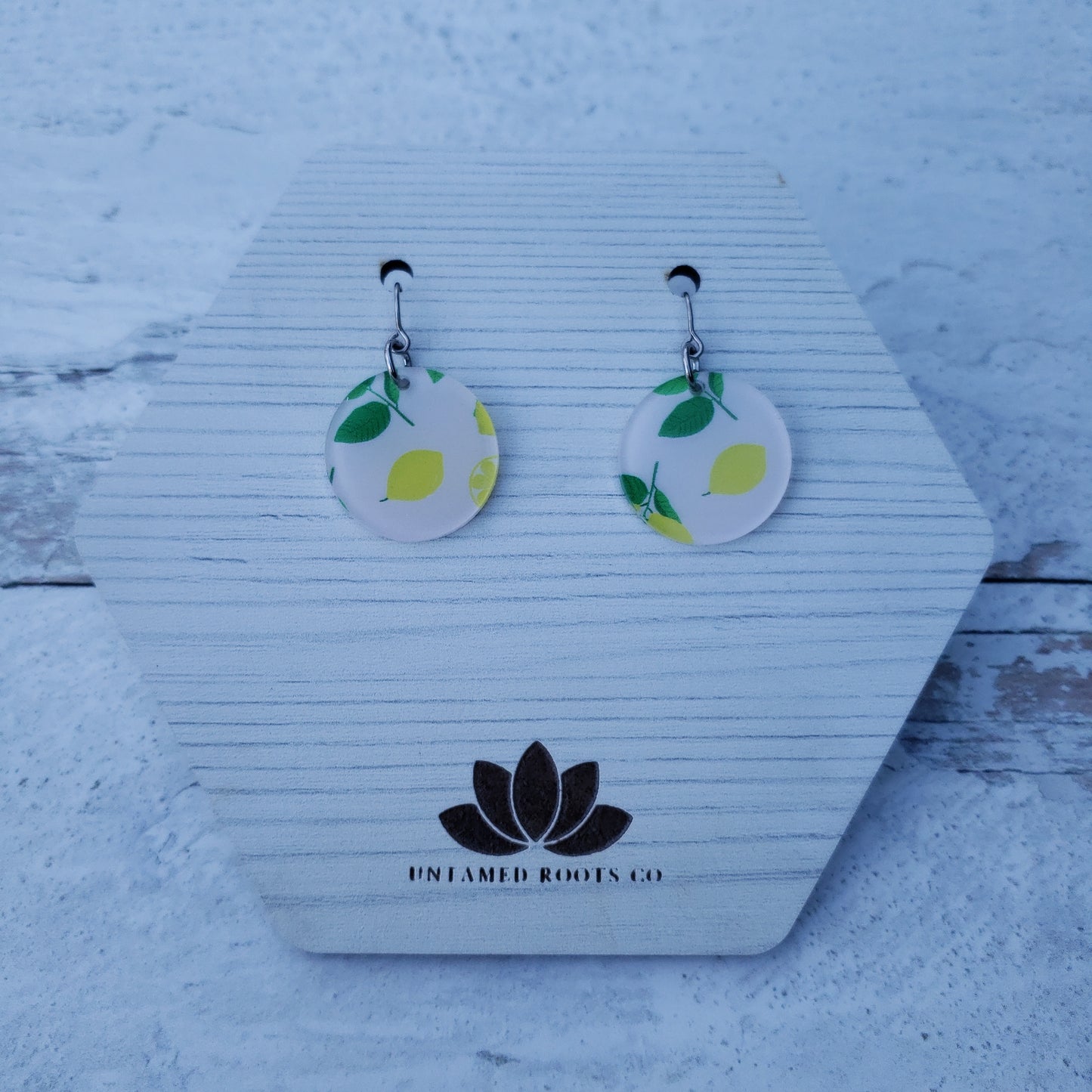 Lemon Print Earrings (8 styles)