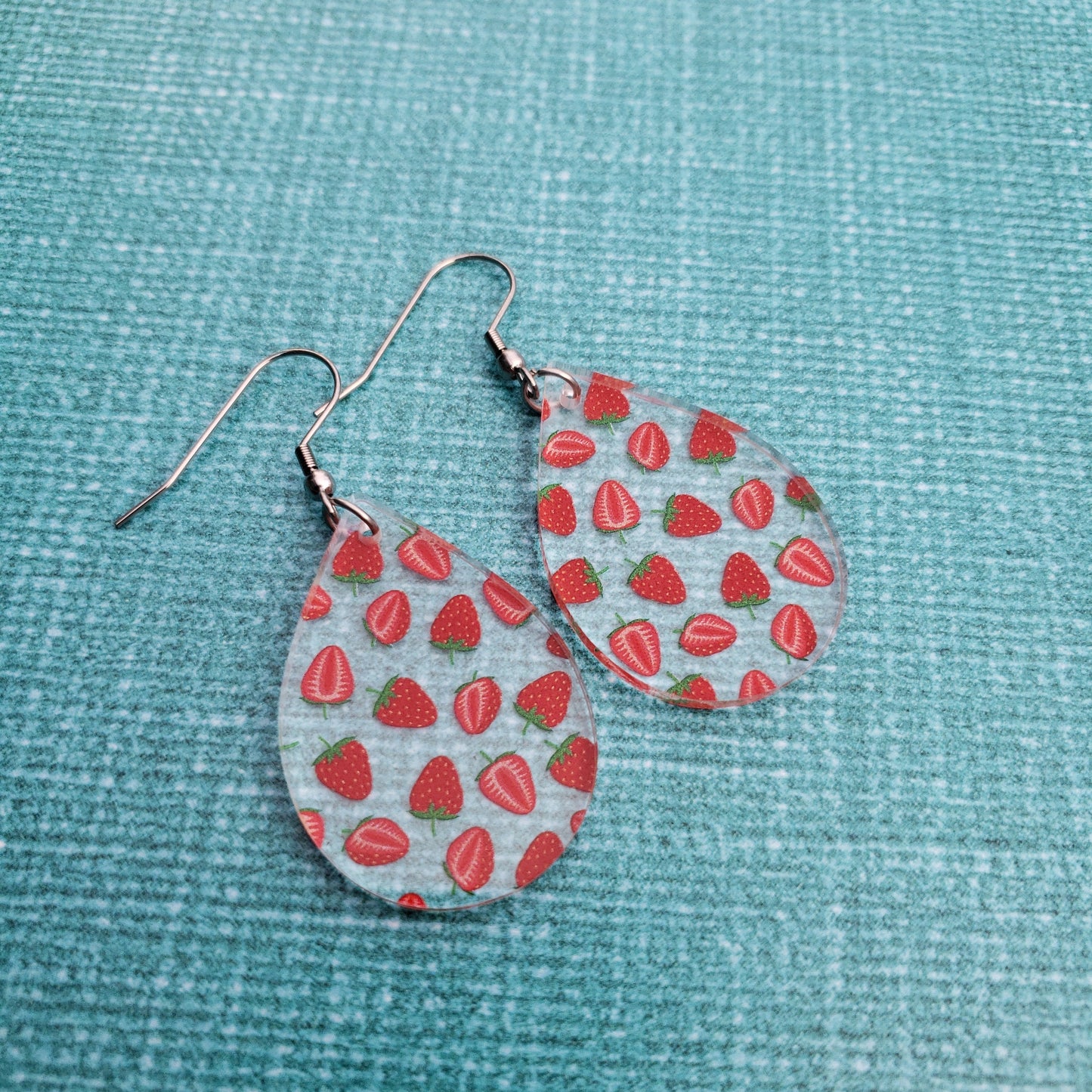 Strawberry Print Earrings (8 styles)