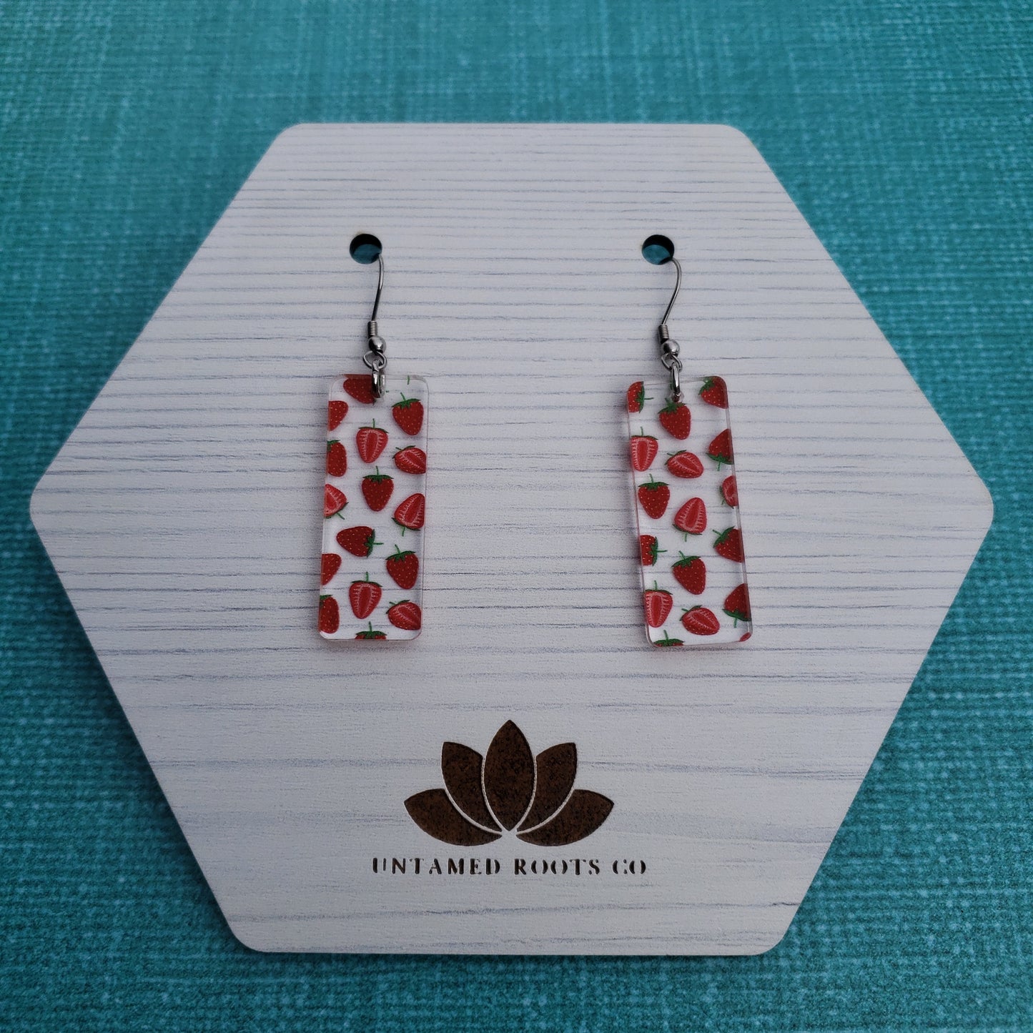 Strawberry Print Earrings (8 styles)