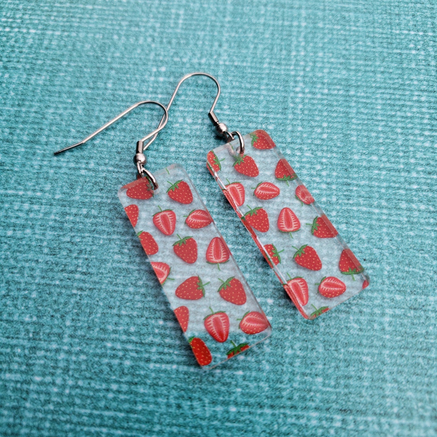Strawberry Print Earrings (8 styles)