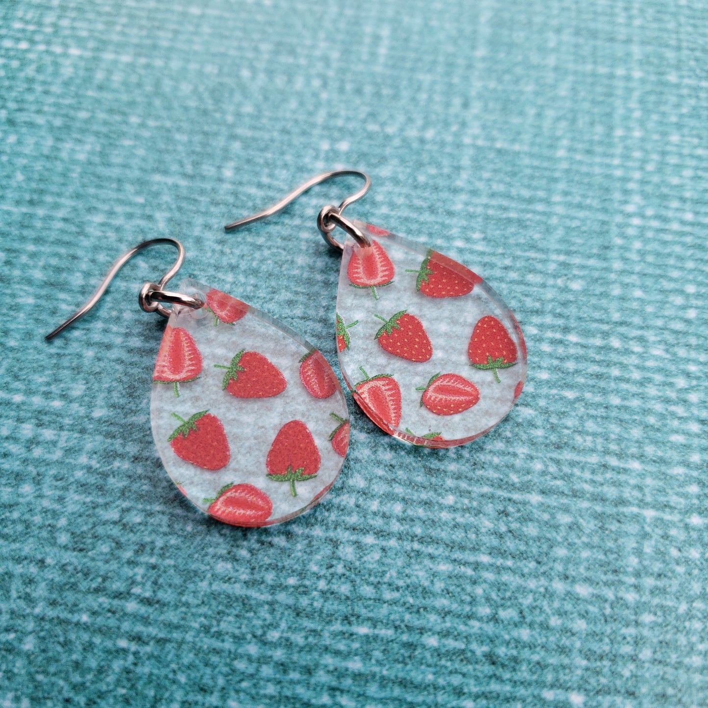 Strawberry Print Earrings (8 styles)