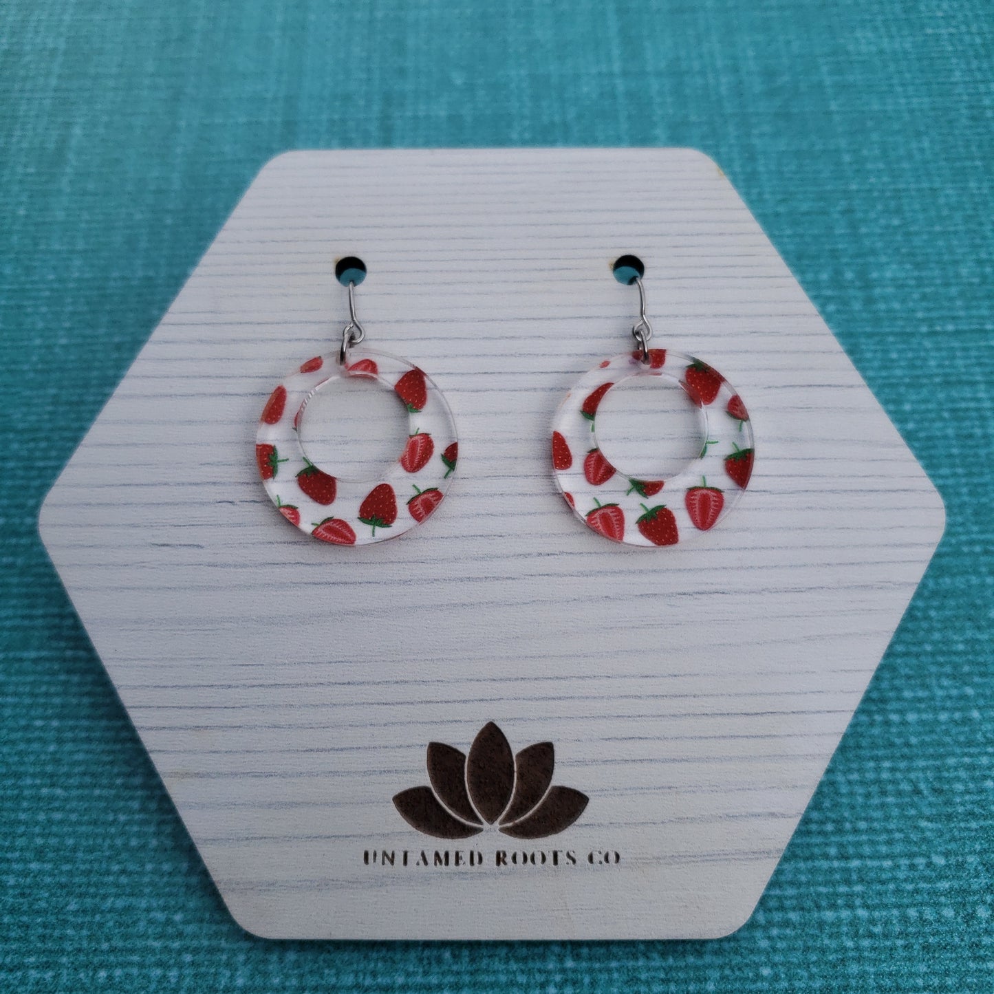 Strawberry Print Earrings (8 styles)